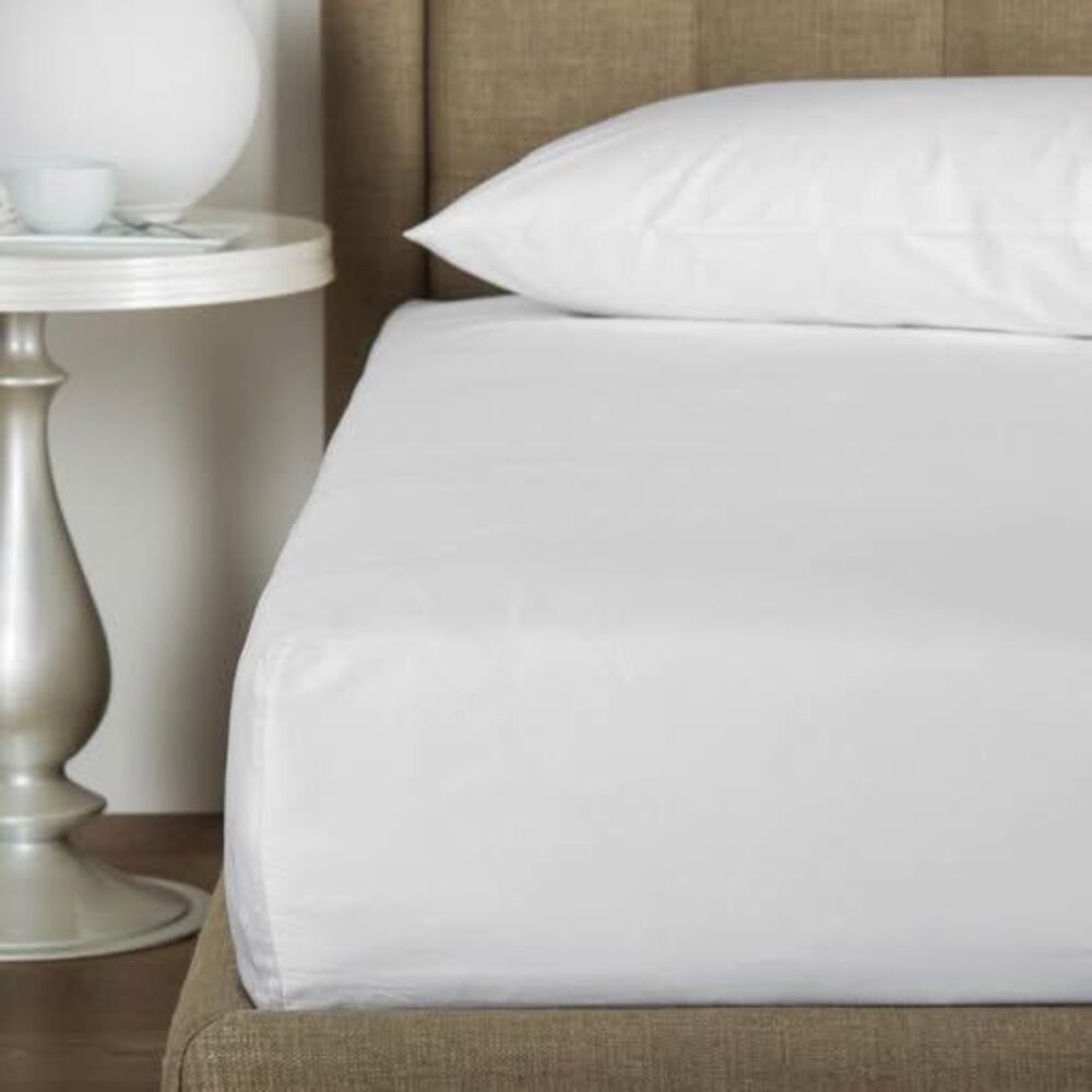 FRETTE 100% Cotton King White Fitted Sheets - Made In Italy